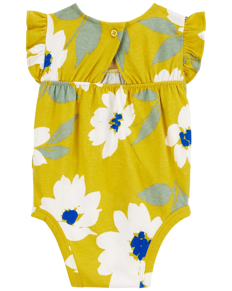 Baby 2-Piece Floral Bodysuit Pant Set