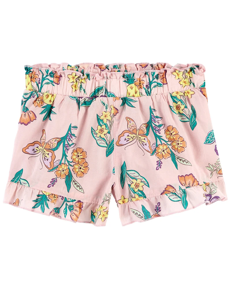 Baby Floral Poplin Shorts