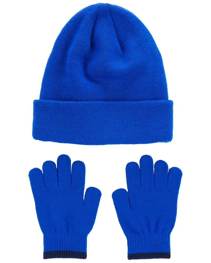 Kid 2-Pack Beanie & Gloves Set