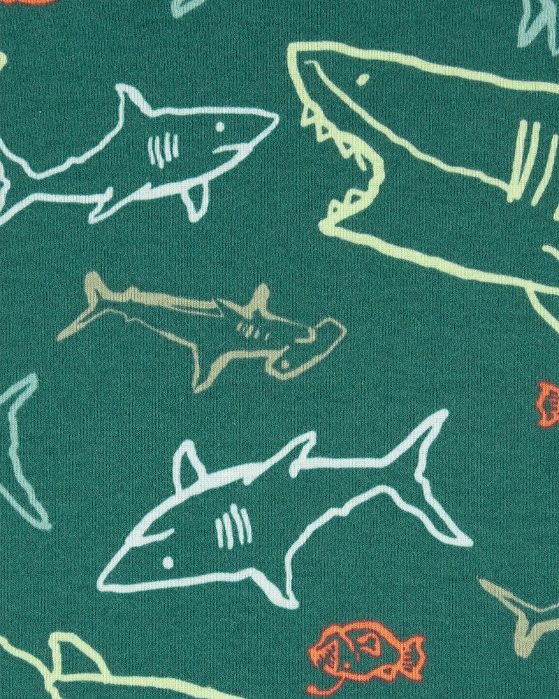 Kid 2-Pack Shark-Print Pajamas Set