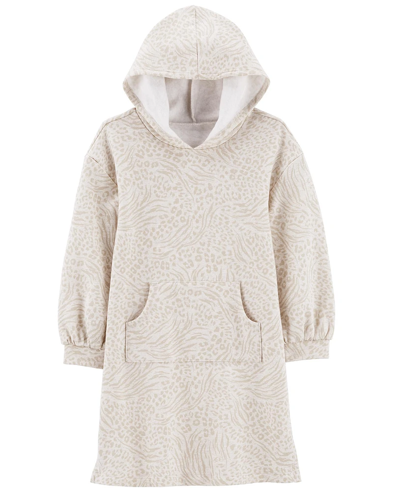 Kid Leopard Fleece Dress