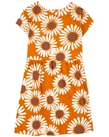Toddler Sunflower Cotton Dress