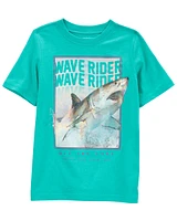 Kid Wave Rider Shark Jersey Tee