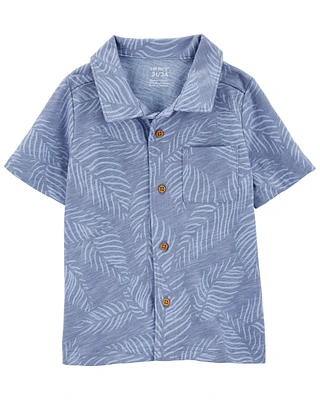 Baby Palm Tree Button-Front Shirt