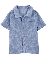 Baby Palm Tree Button-Front Shirt