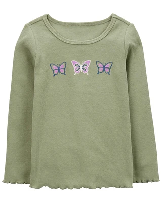 Toddler Butterfly Long-Sleeve Tee