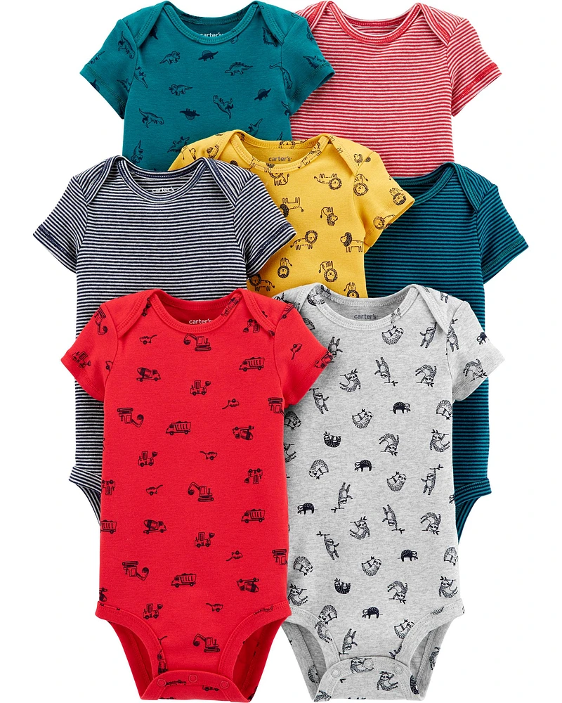 Baby 7-Pack Animal Original Bodysuits