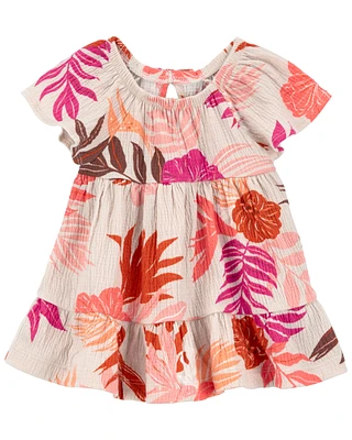 Baby Floral Crinkle Jersey Dress