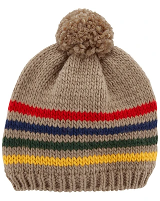 Baby Striped Knit Cap