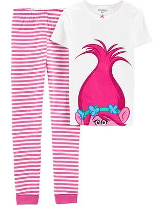 Kid 2-Piece Trolls™ 100% Snug Fit Cotton Pajamas