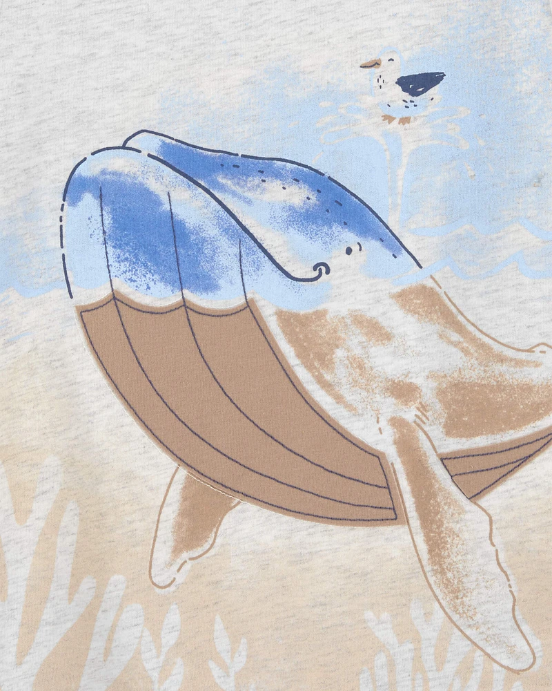 Baby Whale-Print Graphic Tee