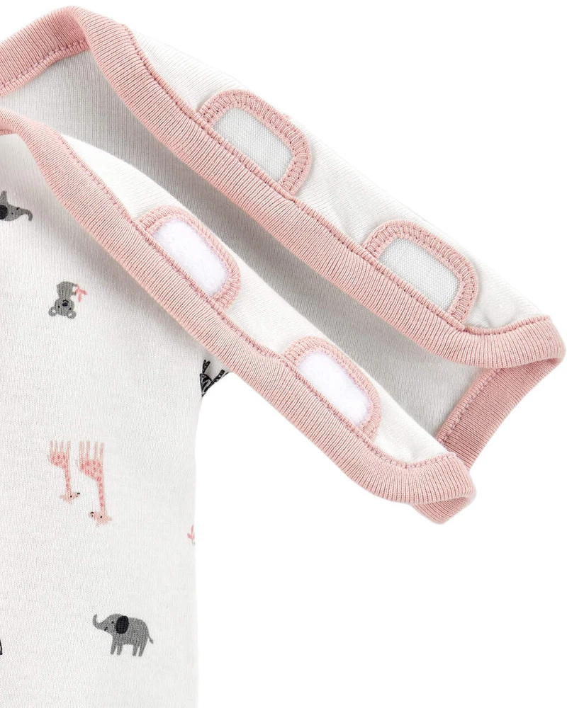 Baby Preemie Animal Cotton Sleep & Play Pajamas