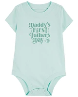 Baby First Father's Day Cotton Bodysuit
