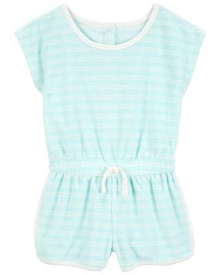 Baby Striped Terry Romper