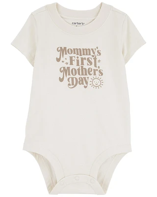 Baby First Mother's Day Cotton Bodysuit