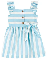 Baby Striped Flutter Dress