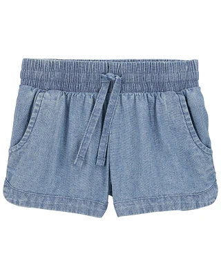 Baby Chambray Pull-On Shorts