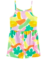 Kid Abstract Print Cotton Romper