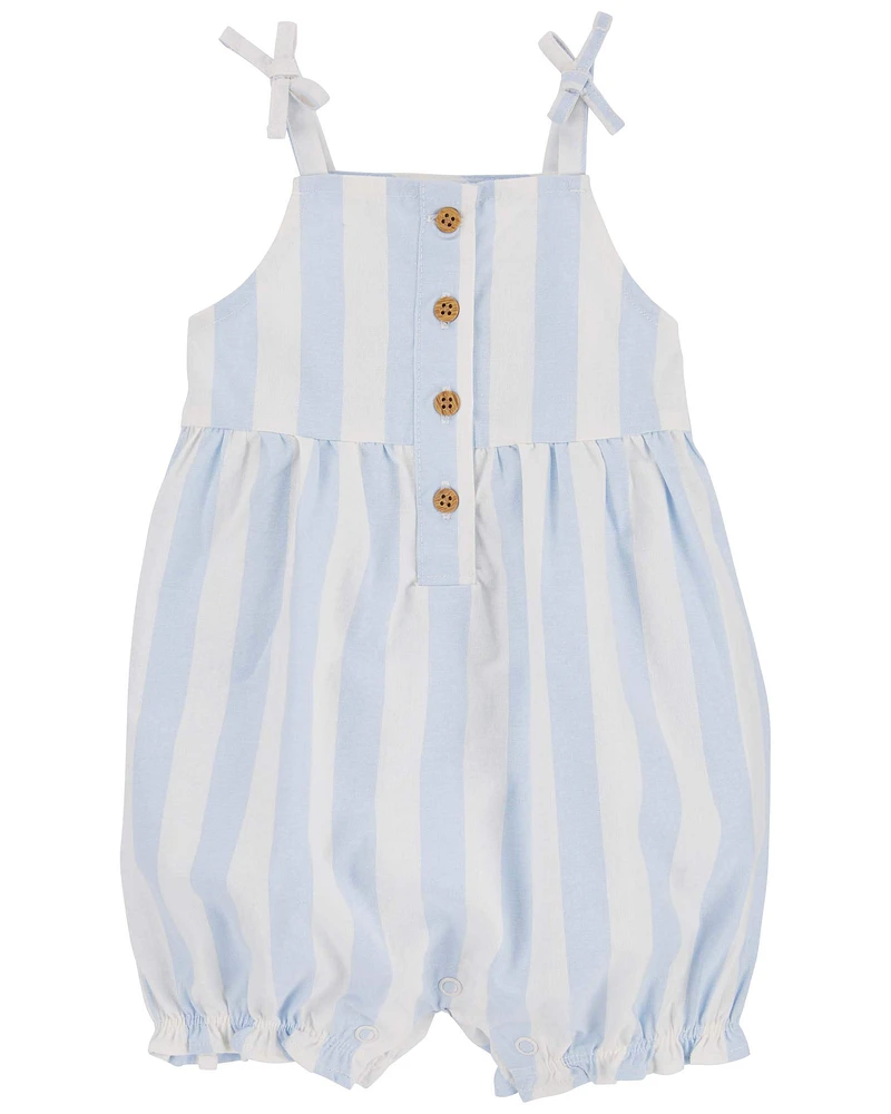 Baby Cabana Striped Cotton Romper