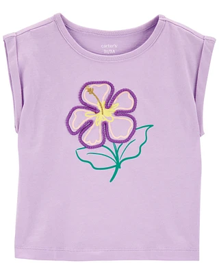 Toddler Floral Knit Tee