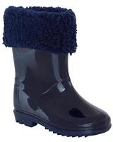 Toddler Faux Fur-Lined Rain Boots