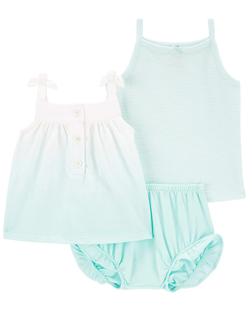 Baby 3-Piece Ombré Little Short Set