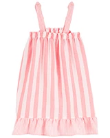 Striped Woven Nightgown