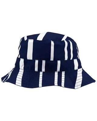 Toddler Striped Reversible Swim Bucket Hat
