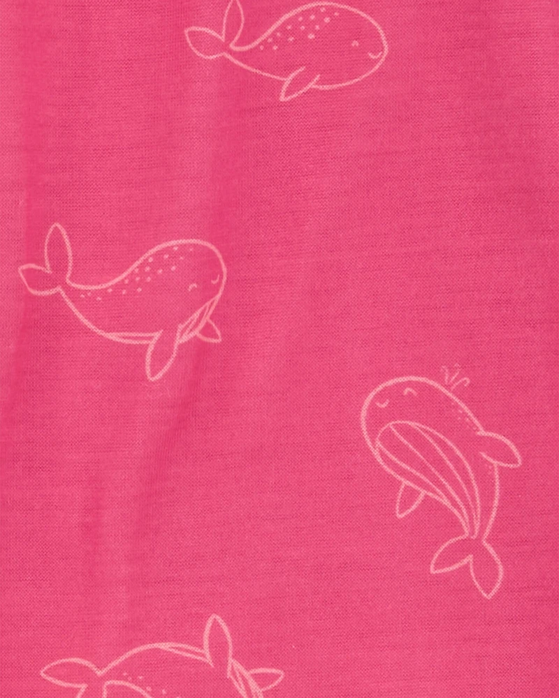 Toddler 3-Piece Whale Loose Fit Pajamas
