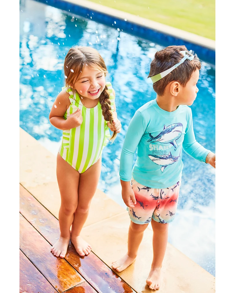 Toddler Striped 1-Piece Swimsuit