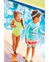 Toddler Striped 1-Piece Swimsuit