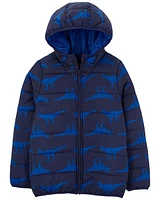 Kid Dinosaur Packable Puffer