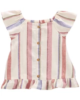 Toddler Striped LENZING™ ECOVERO™ Linen Top