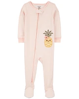 Baby 1-Piece Pineapple 100% Snug Fit Cotton Footie Pajams