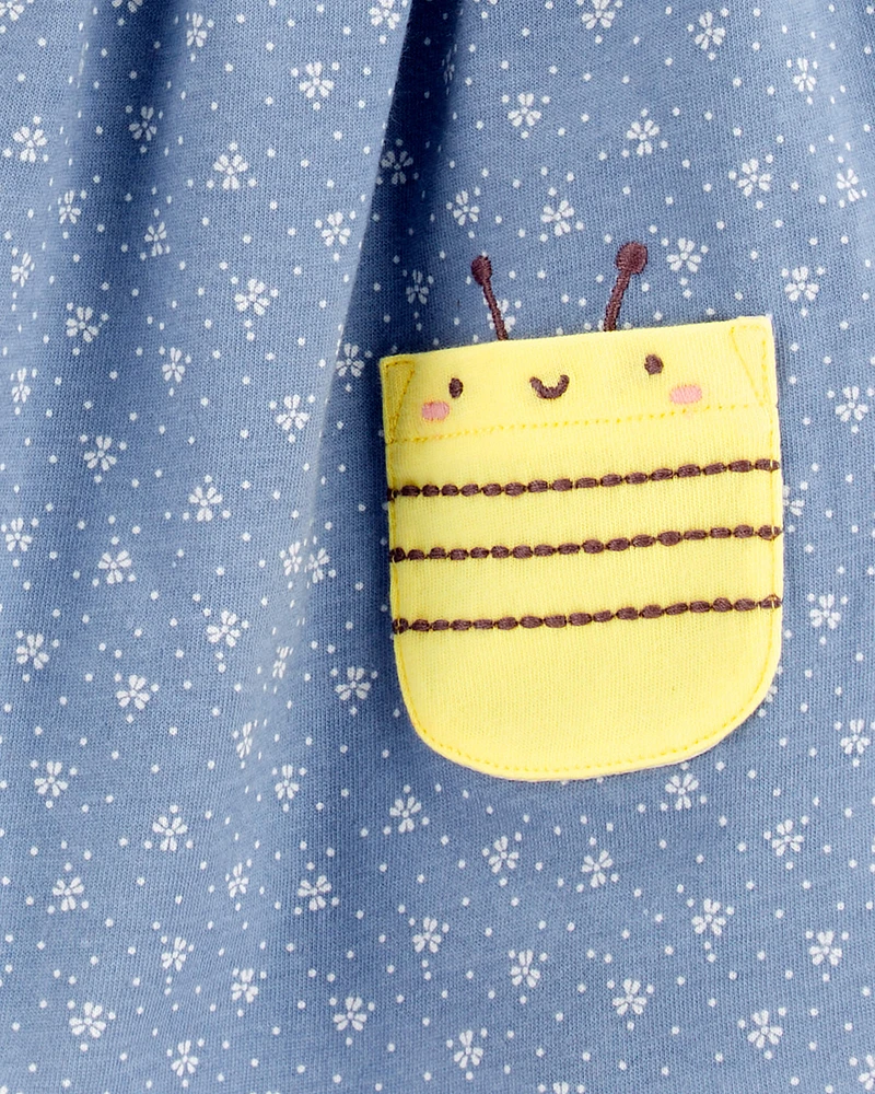 Baby Polka Dot Bee Sleeveless Dress