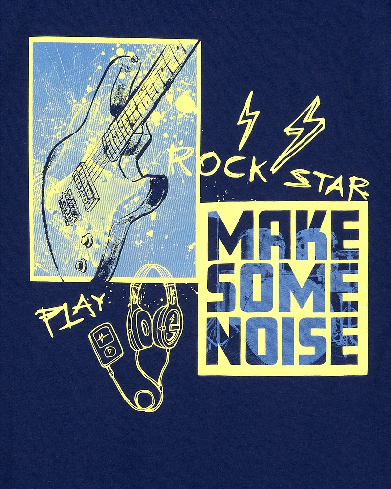 Kid Rockstar Guitar Graphic Tee