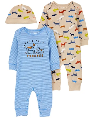 Baby 2-Pack 100% Snug Fit Cotton Footless Pajamas