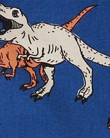 Toddler 2-Piece Dinosaur Button-Front Shirt & Short Set