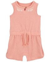 Baby Embroidered Floral Romper