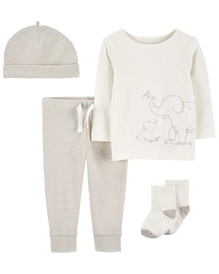 Baby 4-Piece Elephant Outfit Set