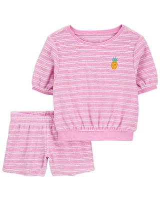 Toddler Embroidered Terry Set