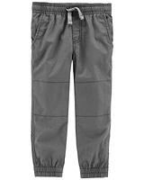 Baby Elastic Waist Poplin Joggers