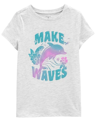Kid Make Waves Dolphin Graphic Tee