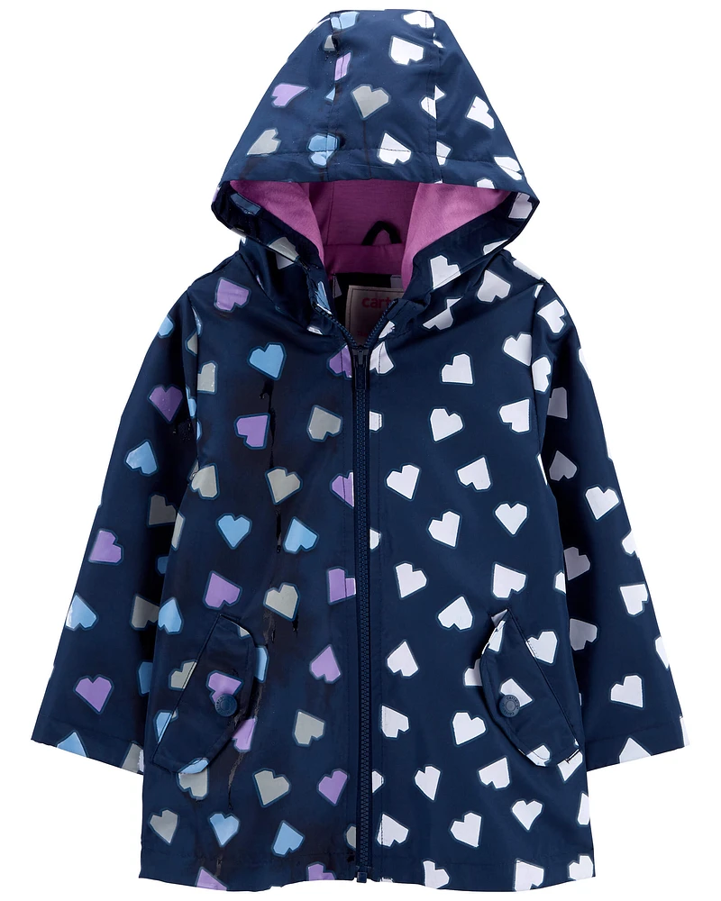 Baby Heart Color-Changing Rain Jacket