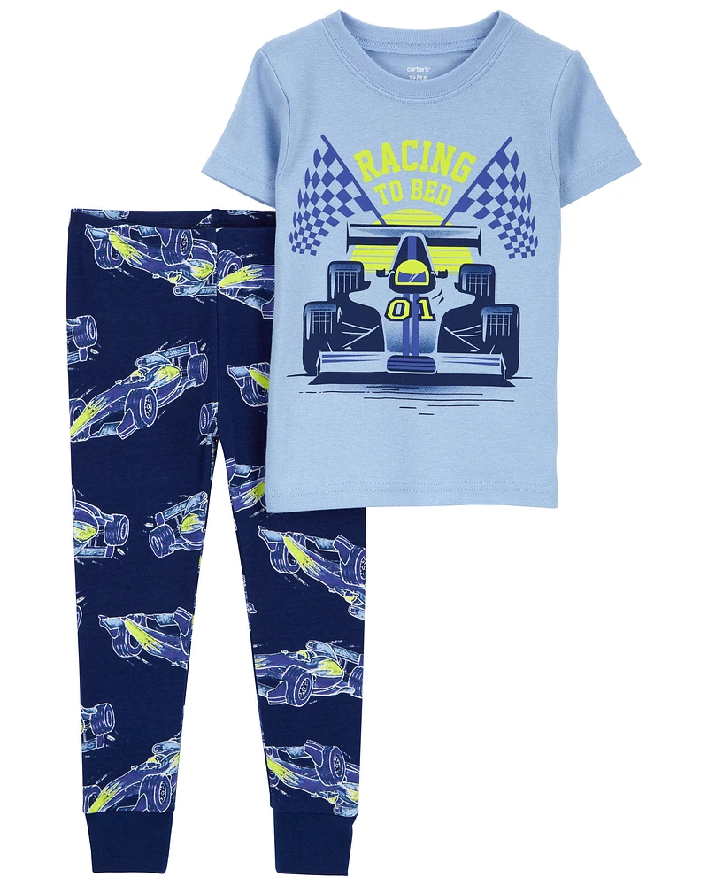 Baby 2-Piece Racing 100% Snug Fit Cotton Pajamas