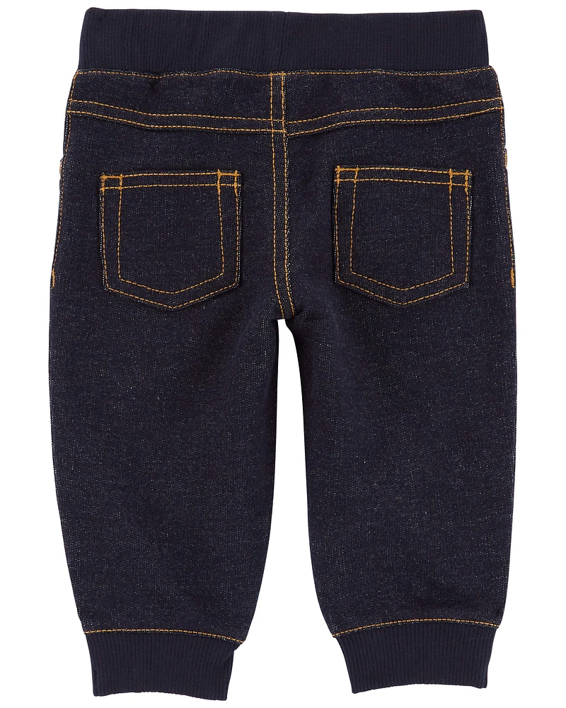 Baby 2-Piece Striped Henley Bodysuit Pant Set