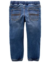 Toddler Elastic Waist Denim Joggers