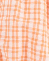 Baby Gingham Seersucker Romper