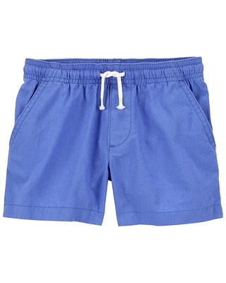 Toddler Pull-On Linen Shorts