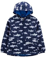 Kid Shark Color-Changing Rain Jacket